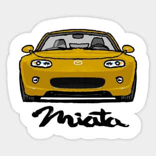 Mazda Mx5 Miata NC1 Yellow Sticker